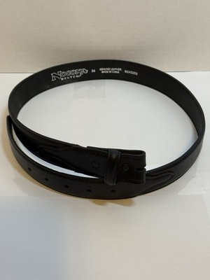 Nocona Belt Co. Mens Genuine Black Leather Belt “Proverbs 27  display picture 2