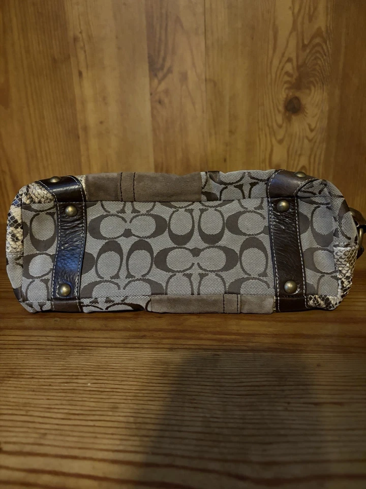Bolso de Hombro Coach Carly Marrón Estampado Jacquard con Cartera a Juego Foto 4 de 4