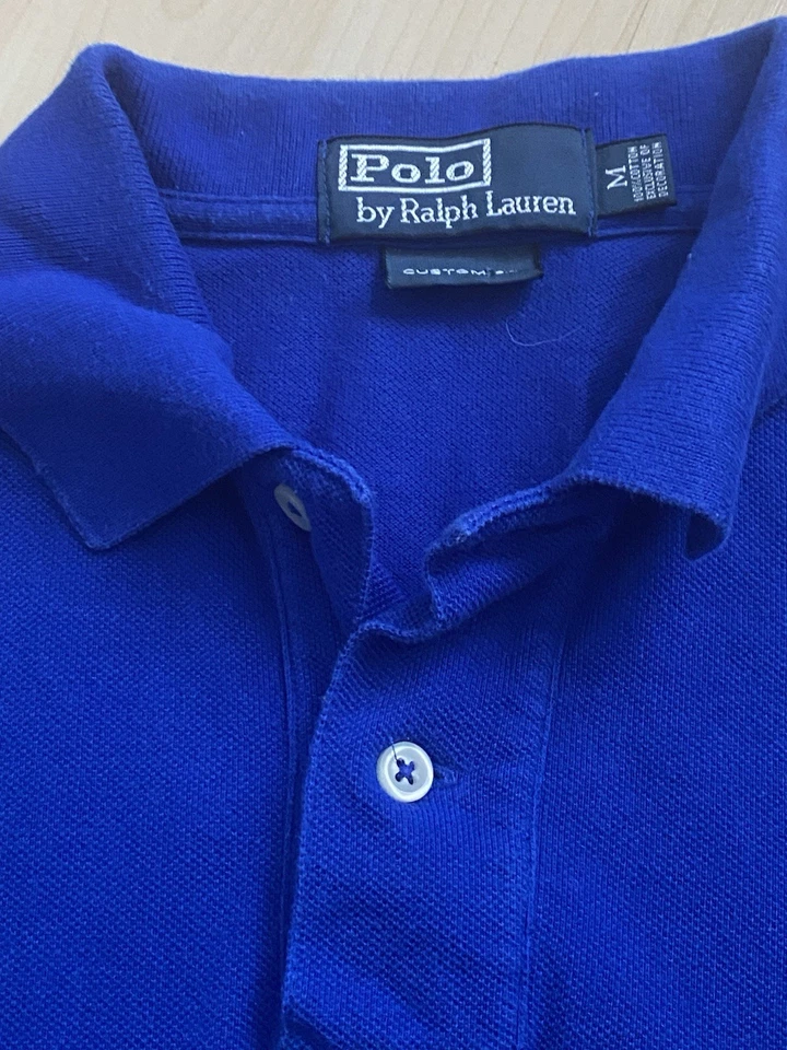 Polo by Ralph Lauren Herren M Poloshirt Custom Fit Royal Blau - Bild 4 von 4