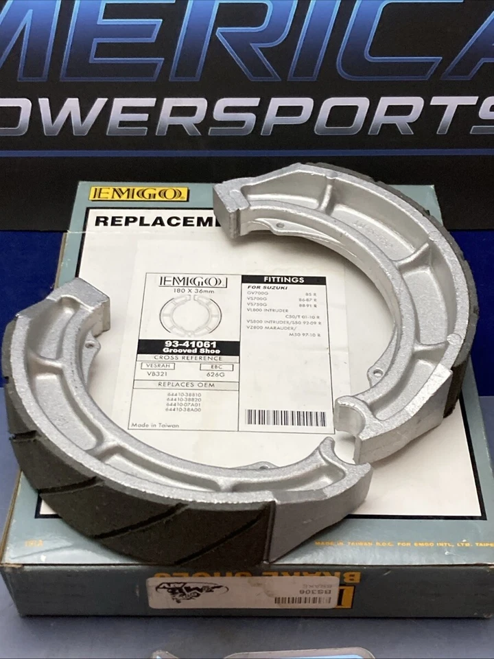 ZAPATOS DE FRENO EMGO 93-41061 ORIGINALES NUEVOS Foto 3 de 4