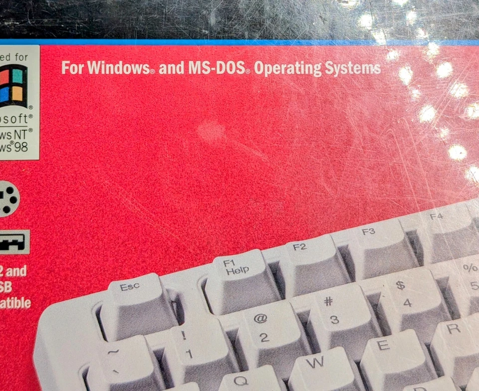 Microsoft Natural Keyboard Elite PS/2 USB Ergonomic Keyboard 286-00082 SEALED - Image 3 of 4