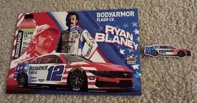 Nascar Driver #12 Ryan Blaney Bodyarmor Flash IV 2026 Postcard 