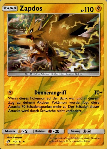 Pokemon Zapdos Team Up #40 🇩🇪