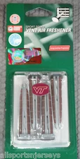 NFL Virginia Tech Hokies Auto Vent Air Freshener Set of 4 by ProMark