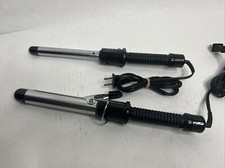 Lot Of 2 Conair Instant Heat Hair Hot Curling Iron CD87W 1"  CD85W 1/2  Barrel