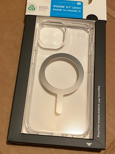 New Speck Presidio Perfect-Clear MegSafe Case for 6.1" iPhone 13 14 Oracle 4055S - Picture 9 of 9