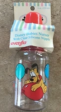 Vintage Disney Babies Evenflo Bottle Novelty Nurser Baby Pluto Balloons 1994