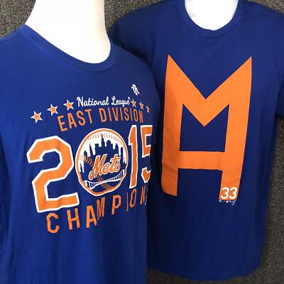 New York Mets MLB The Line Men's Short Sleeve Graphic Blue T-shirt L Lot  of