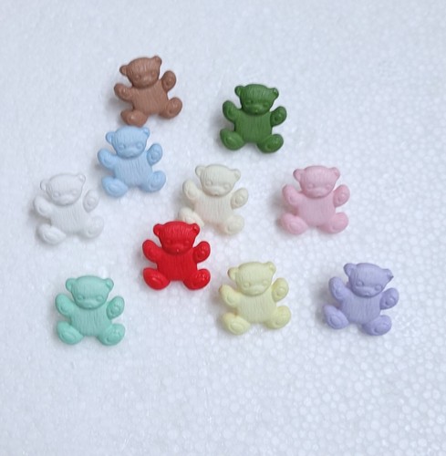 Baby Buttons Joblot Heart Duck Teddy Face Insect Bow Train Bird Sewing Craft Mix - Picture 6 of 19
