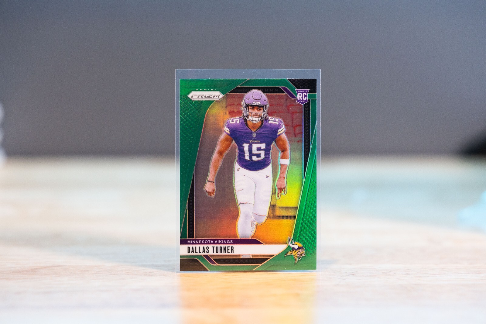 Dallas Turner 2024 Panini Prizm #324 Green Prizm RC Rookie