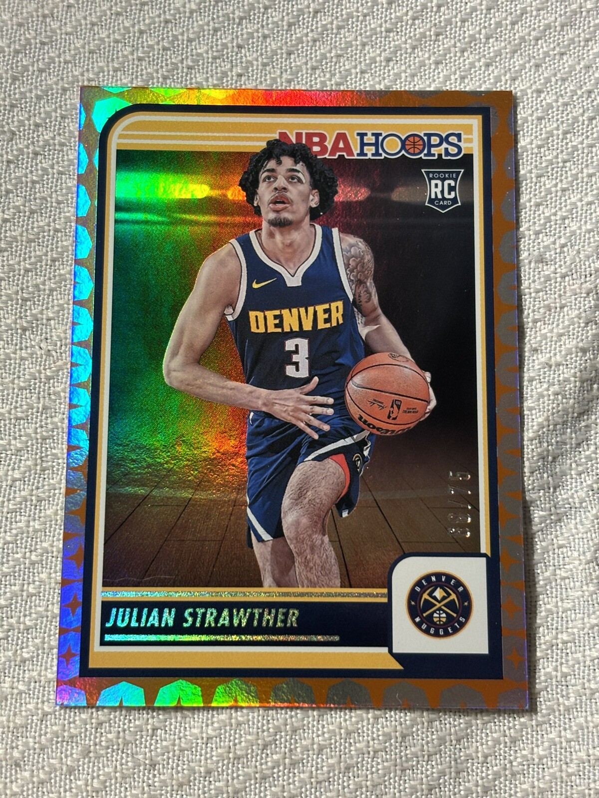 2023-24 Hoops Gravity #250 Julian Strawther /75