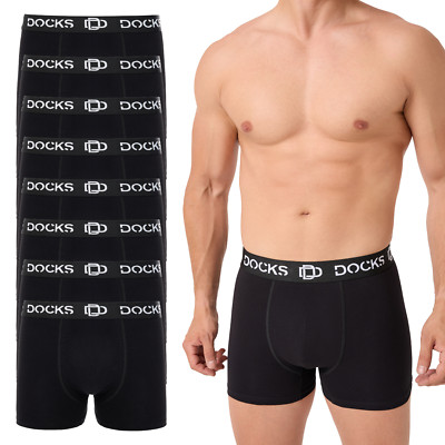 Bequeme Herren Boxershorts Schwarz Baumwolle Männer Unterhose Boxer 8, 16, 24Stk