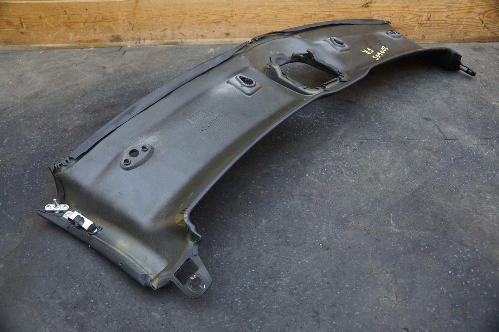 Front Roof Headliner Trim Panel Black Leather 82825700 OEM Ferrari 458 Italia