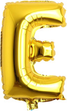 16" Inch Single Gold Alphabet Letter Number Balloons Aluminum Hanging Foil Film