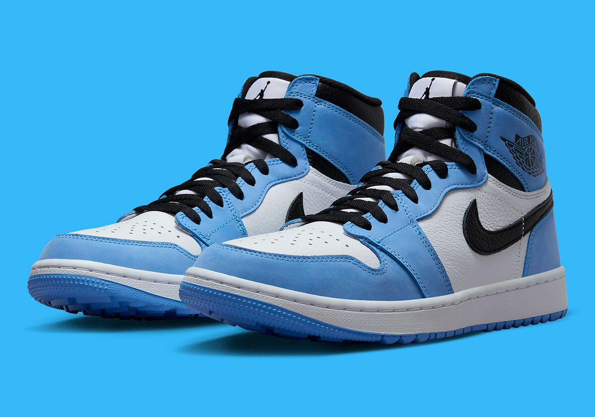 Air Jordan 1 High UNC University Blue Golf Shoes Size 6 - Air Jordan 1 Golf High University Blue for sale  main image 2