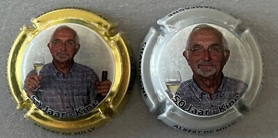 Albert De MILLY Champagnerkapseln 2er Set