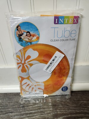 Intex Neon Frosted Inflatable Tubes 36 Inch One Tube Neon Orange