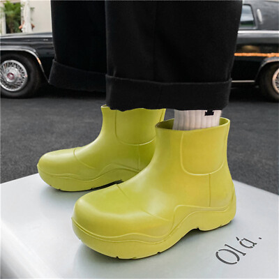 Women's Fashion Rain Boots Platform Waterproof Garden Short Boot