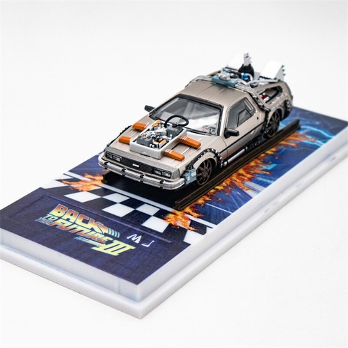 MJ Model x LMLF 1:64 DeLorean Time Machine Back To The Future 2.0 Model Car - Picture 17 of 17