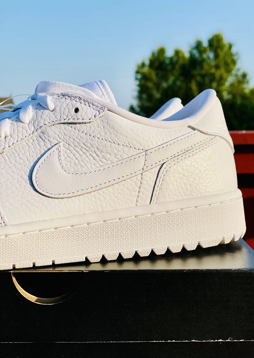 Nike Air Jordan 1 Low Golf Triple White Size 13 Max Zoom Dunk 90