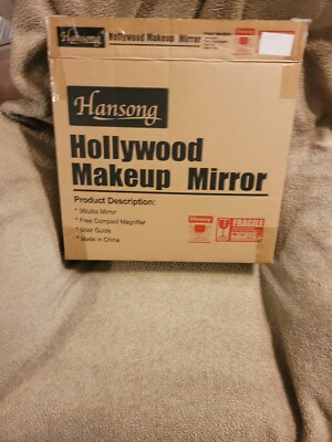 HANSONG Hollywood Style Tabletop Makeup Vanity Mirror 9 LED