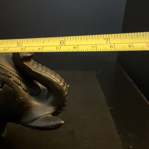 Statuina Elefante Malachite Intarsiata Pietra Dura Opera Arte Fatta a Mano Semi Preziosa - Foto 15 di 16