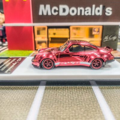 MC 1:64 Red Porsche Rauh-Welt RWB 930 Alloy Diecast Sport