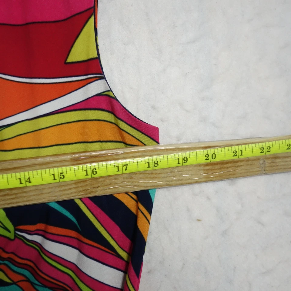 Vestido Vaina Ronni Nicole Mujer Talla 10 Multicolor Abstracto Sin Mangas Poliéster Foto 2 de 4