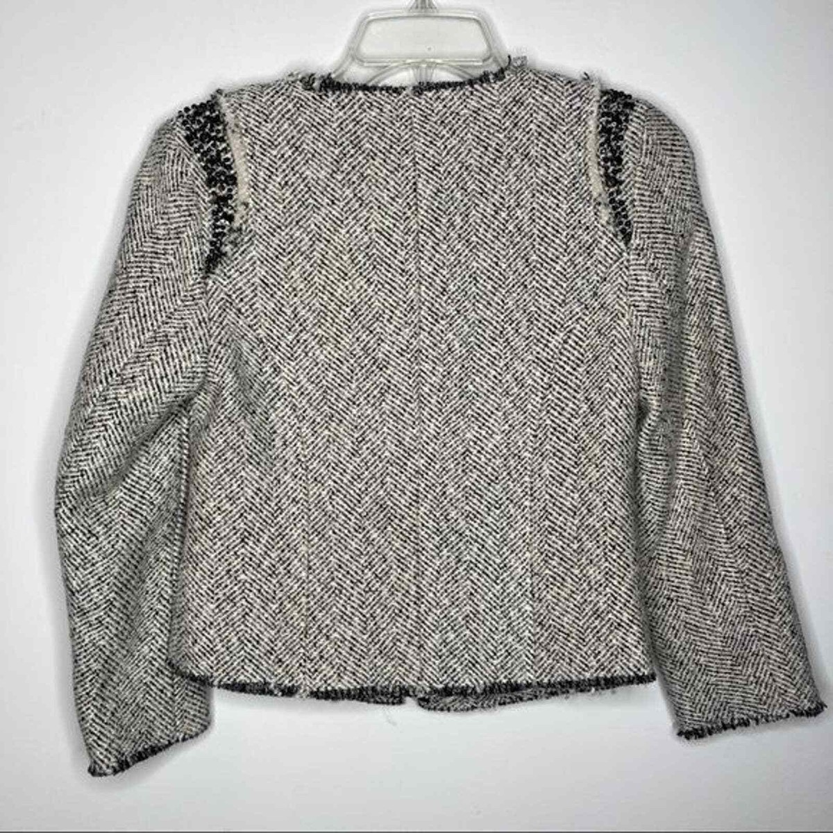 美品 23AW MAATEE&SONS JEFFERY MIX TWEED MM Couture by Miss Me NWT Embellished Tweed Wool Blend