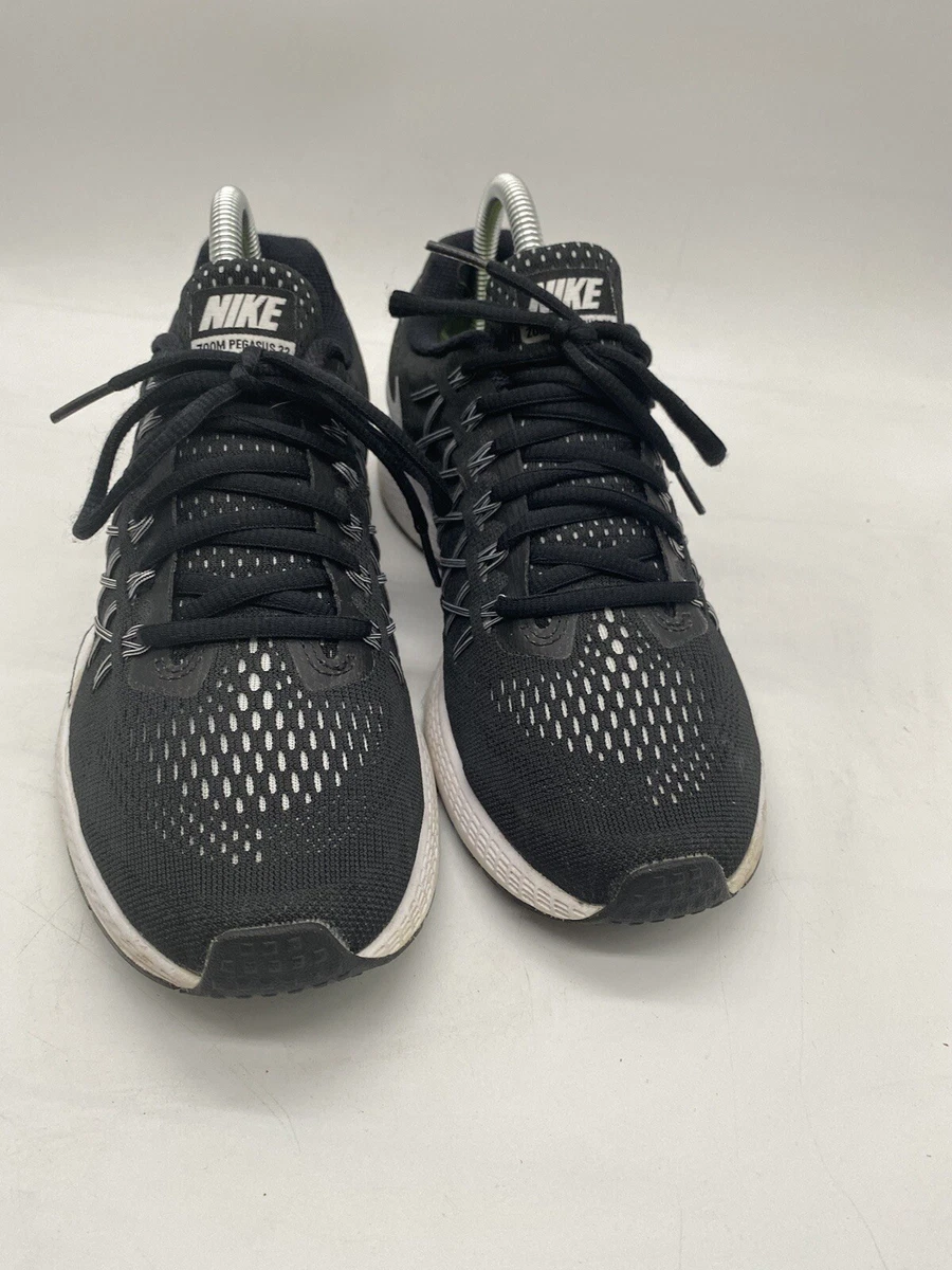 Nike Zoom Pegasus Women Sneakers Size 7.5 Black White Athletic Shoes | eBay