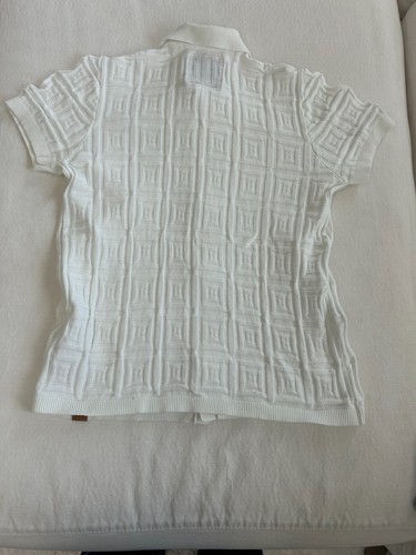 Abercrombie firtch bambino ragazzo taglia 13/14 maglione maglia bianco manica corta polo - Foto 2 di 2