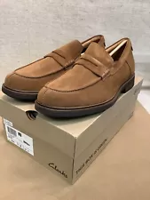 Clark’s Un Shire Step Cola Suede Size 13 M Mens, Brand New