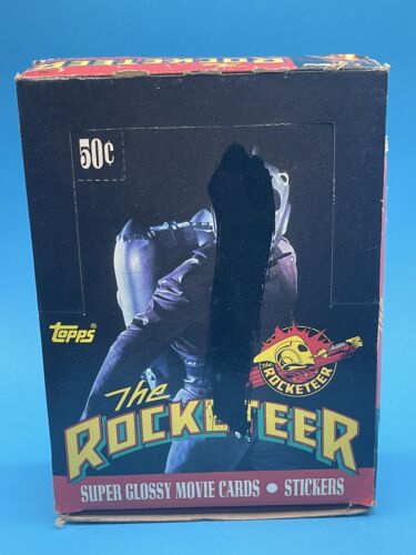 1991 Topps The Rocketeer Movie Cartes Boîte vide ~ Pas de packs ni de cartes - Photo 1 sur 4