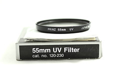 PRINZ 55MM UV HAZE CAMERA LENS FILTER NEW OLD STOCK 