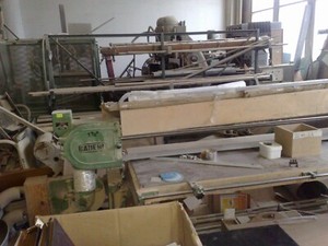 Stroke Sander, 6 ft Yavor, roll table, smooth roll in and up and down adjust.