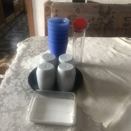 14 tlg.Konvolut IKEA Becher,IKEA-Teller,Mikrowelle-Eier-Zub.Dressing-Mix,Butterd