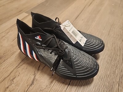 Sz 6.5 MENS ADIDAS PREDATOR EDGE.1 FG SOCCER CLEATS SHOES BLACK H02935