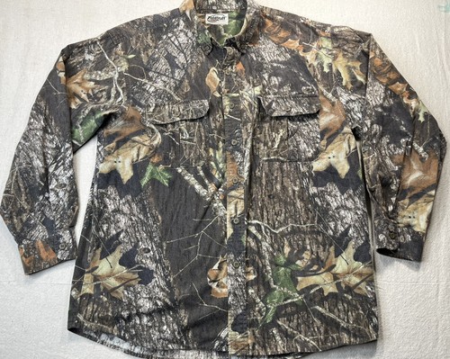 Fieldstaff Camouflage Long Sleeve Button Down Shirt Mens Med - Picture 1 of 10