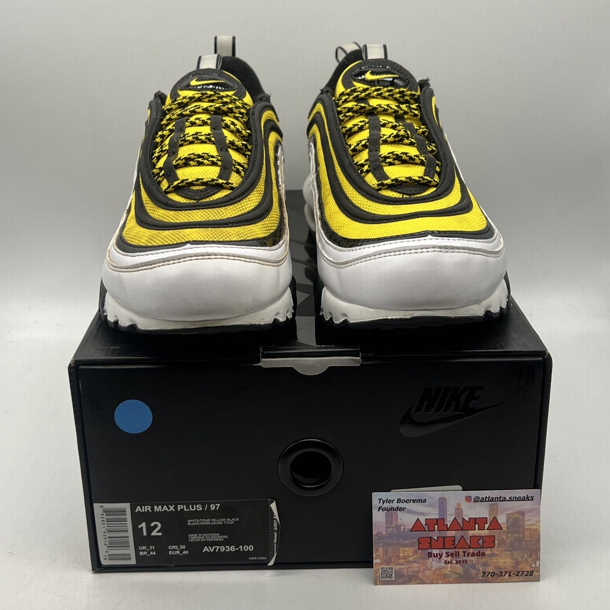 nike air max plus 97 yellow