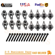 Offset Rocker Arms Set w/Trunion 1.7 Intake for Chevy GM LS3 L99 L76 L92 LS9 LSA