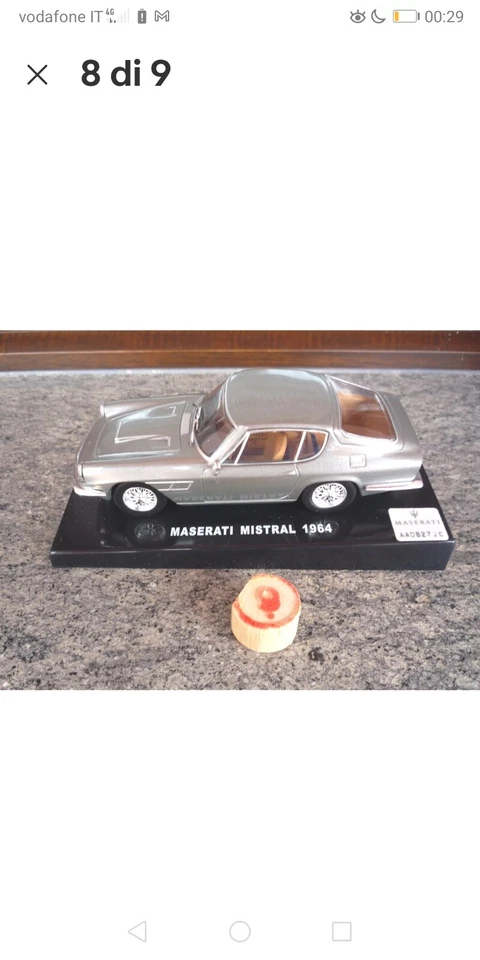 DE AGOSTINI-MODELLINI DI AUTO ITALIANE-1:43-NUOVA MASERATI MISTRAL 1964 - Immagine 3 di 3