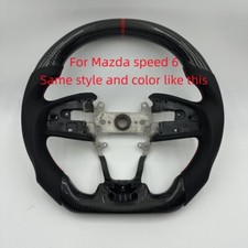 Custom 2003-2008 Mazda Speed 6 Carbon Fiber Perforated Leather Steering Wheel Custom 2003-2008 Mazda Speed 6 Carbon Fiber Perforated Leather Steering Wheel