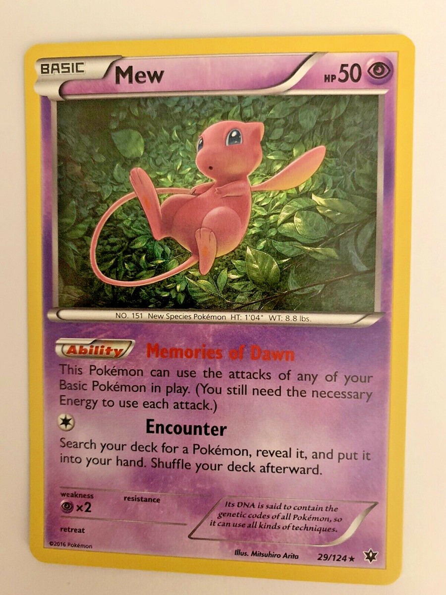 MEW - 29/124 - RARE - HOLO - Fates Collide (2016) Pokemon TCG - MEW - 29/124 - RARE - HOLO - Fates Collide (2016) Pokemon TCG -