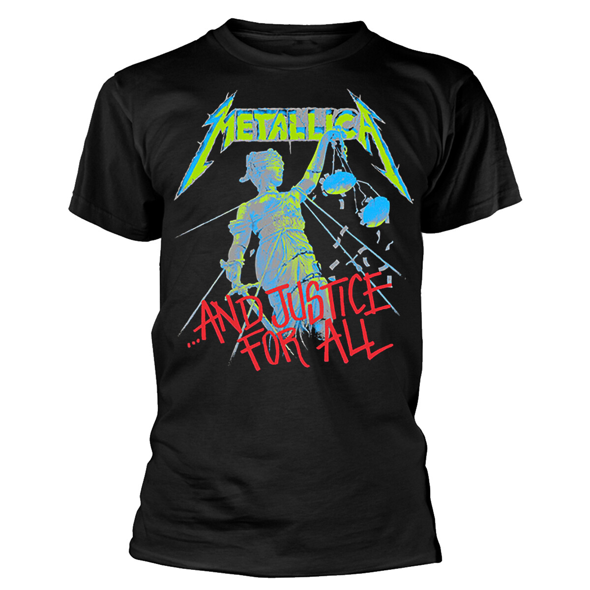 Metallica And Justice For All Original BP Black T-Shirt NEW