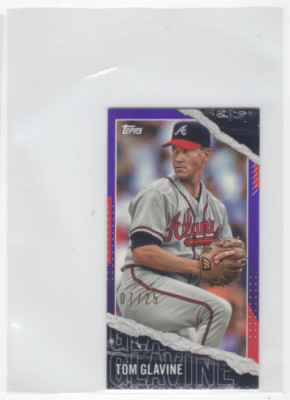 2020 Topps Rip Mini Purple #M80 Tom Glavine /25 - NM-MT