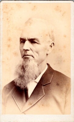 Balding Older Gentleman, Chin Beard, 1870s CDV Photo #P4135