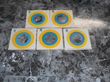 45 SLEEVE. LOT OF FIVE YELLOW AND BLUE CAPITOL. TYPE ONE.