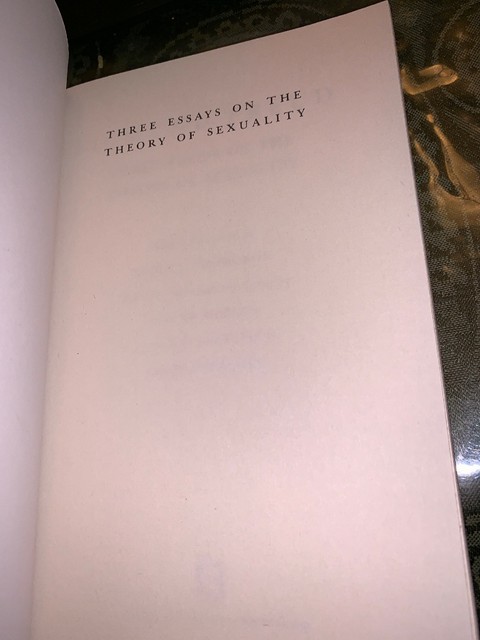 Sigmund Freud Three Essays On The Theory Of Sexuality Summary