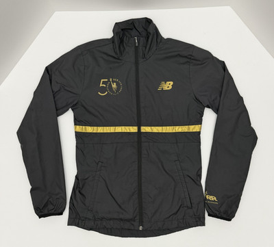 NEW BALANCE NYC Marathon 50th Anniversary Windbreaker Black Jacket, Size XS