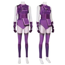 Mortal Kombat 11 Cosplay Mileena Costume Purple Outfit Full Set